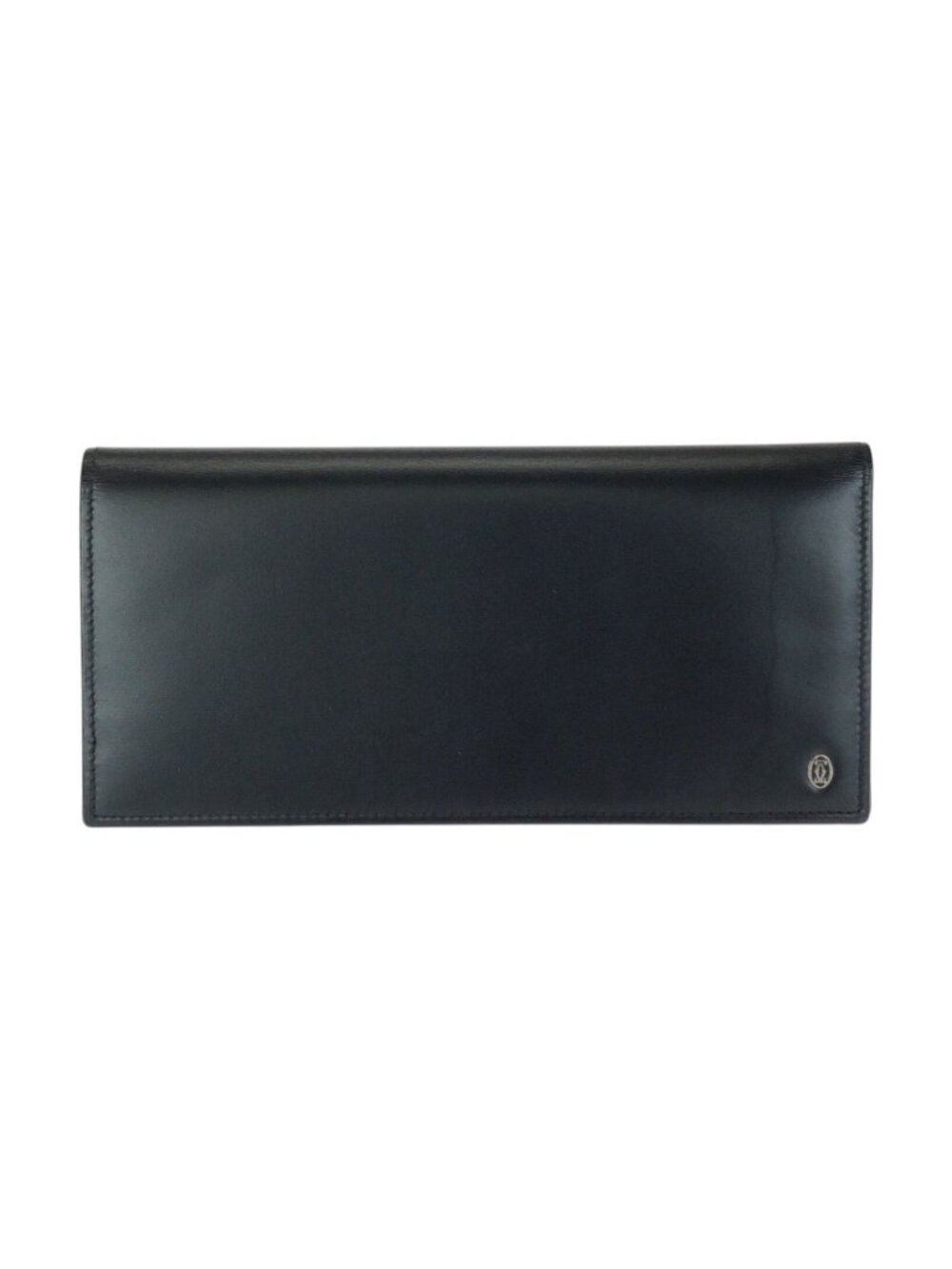 Cartier Pasha de Cartier Black Silver Leather Wallet